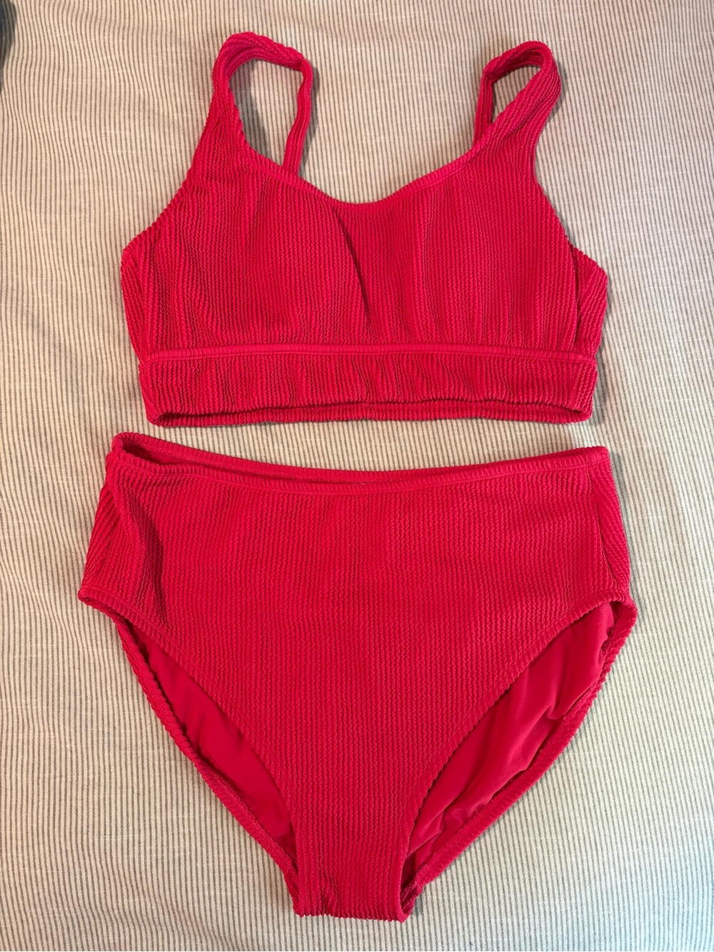 Two Piece Kona Sol Textured Pucker Swim